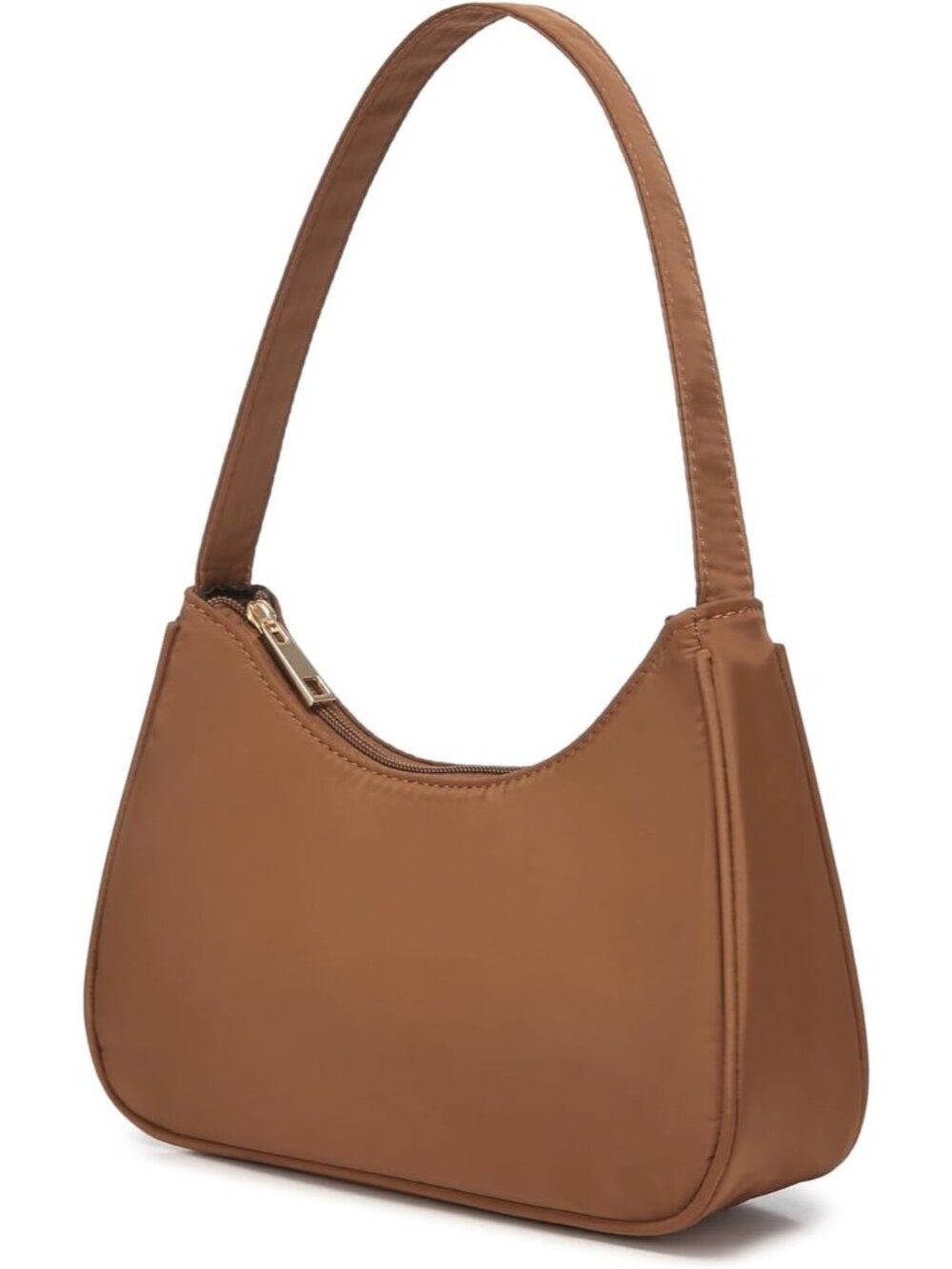 Women’s Caramel Crocodile Pattern Shoulder Bag Chain Handbag Clutch Purse